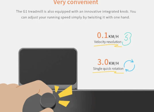 King Smith WalkingPad G1 مطحنة قابلة للطي - أسود