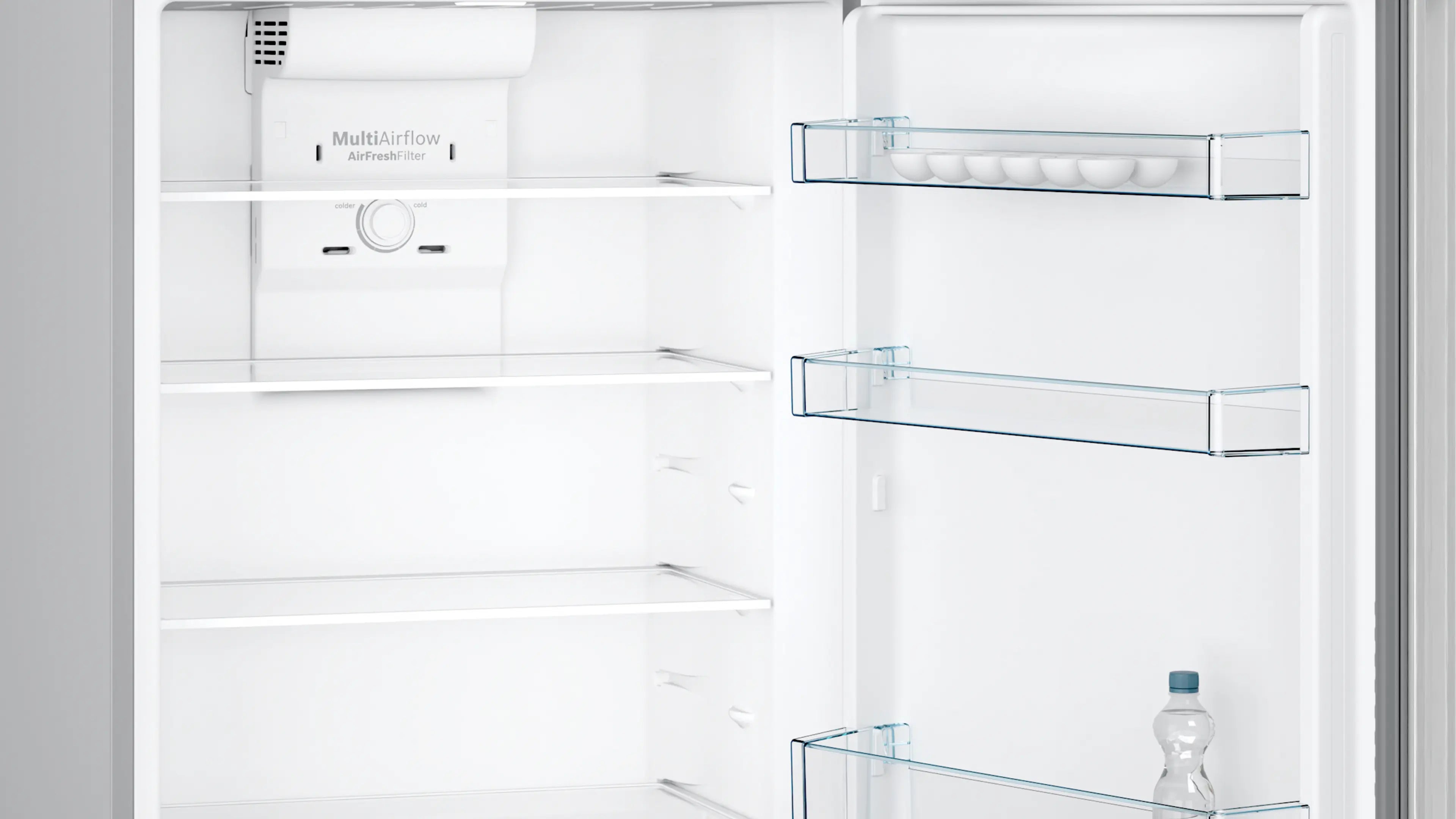 Bosch Serie 2 Refrigerator 328L, No-Frost, Inverter, Stainless Steel (KDN43NL2E8)