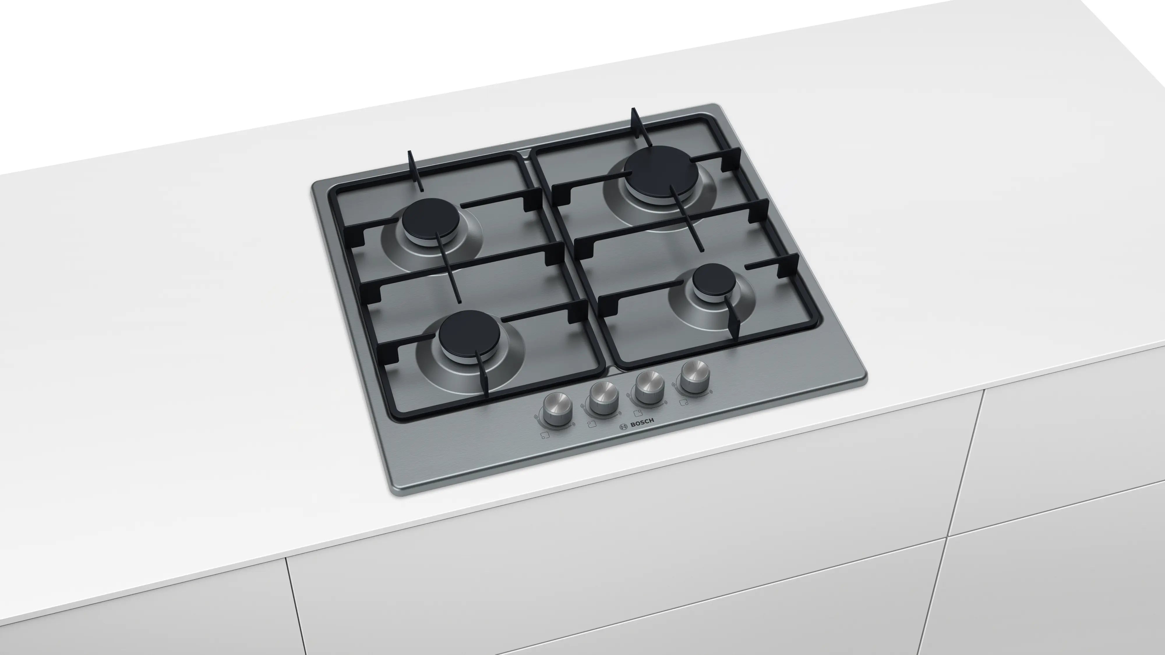 Bosch Built-In Gas Hob 60cm Series 4 Stainless Steel Model PGP6B5K60Q