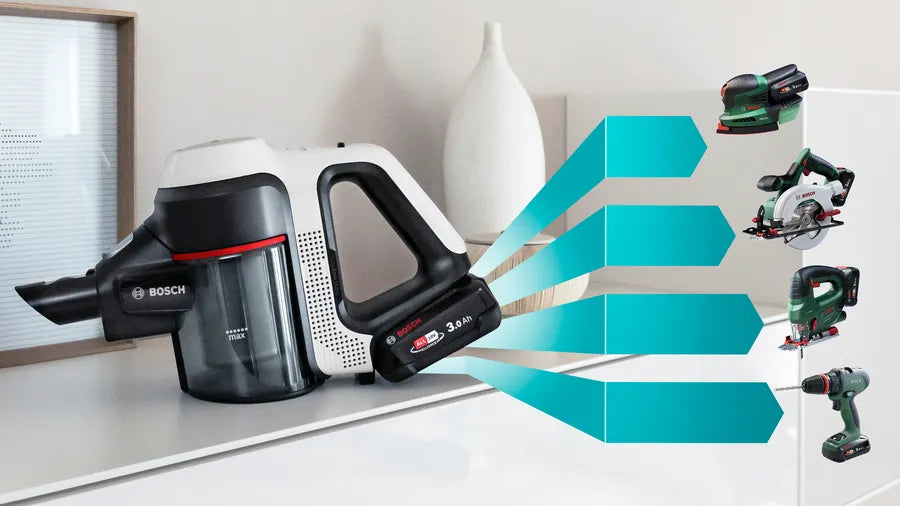 Bosch Handheld Rechargeable Vacuum Cleaner 54 Watt - Black White - BCS711XXL