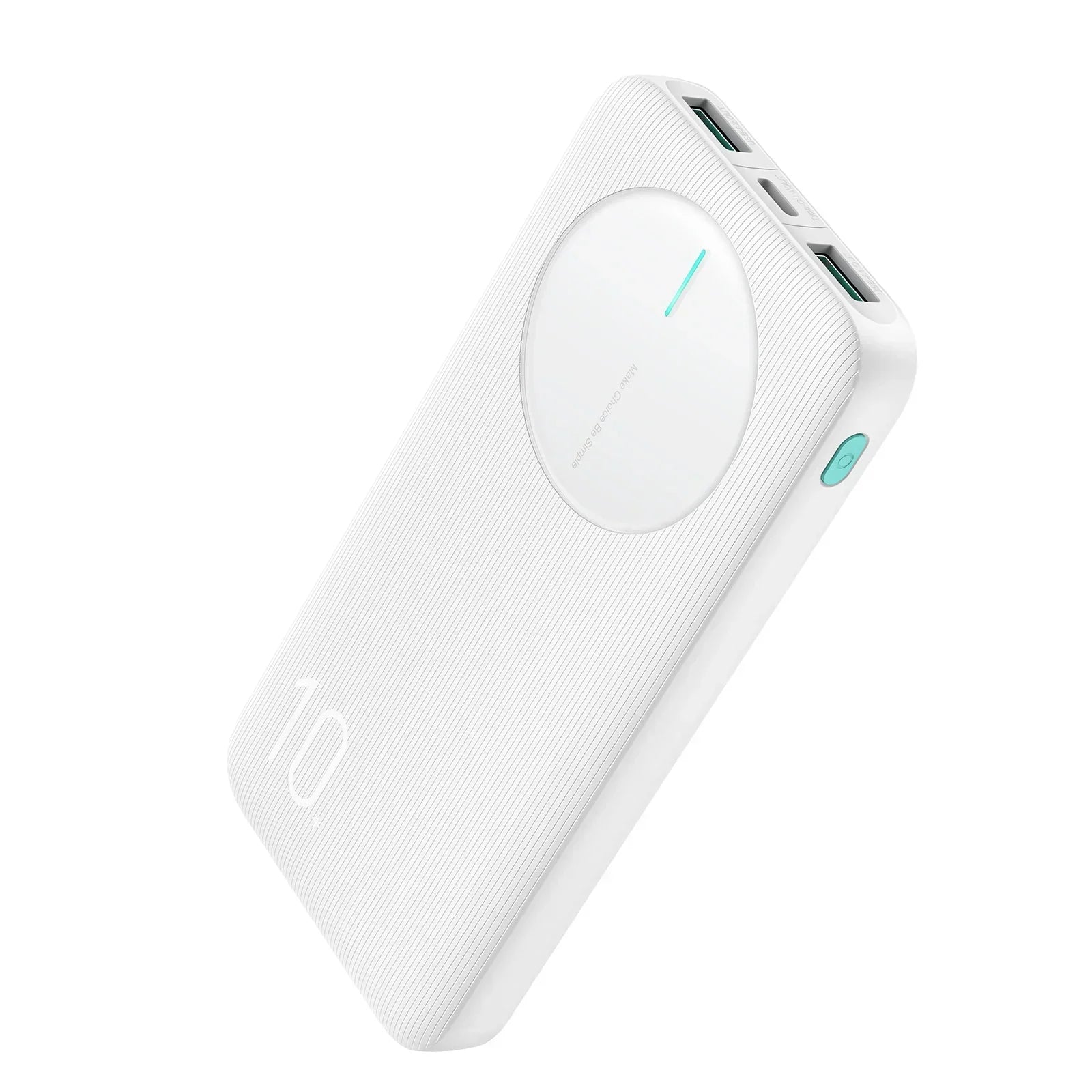 JOYROOM JR-PBF12 10000mAh 2.4A 2x USB-A 1x USB-C - White - XPRS