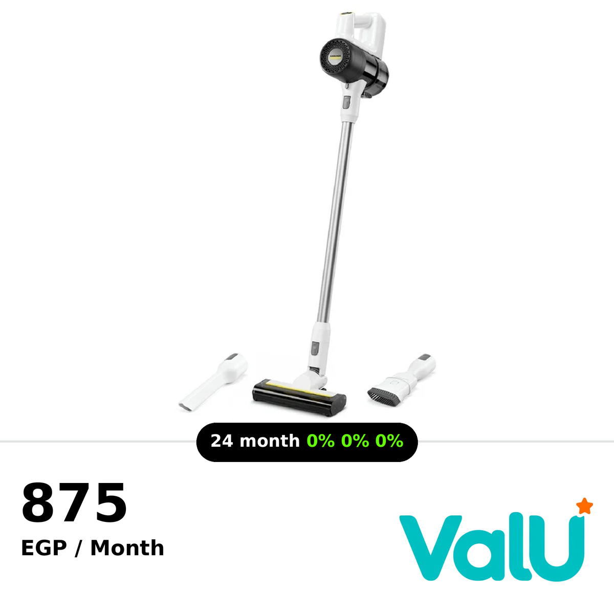 Karcher KVA 2 Cordless Vacuum Cleaner - Silver