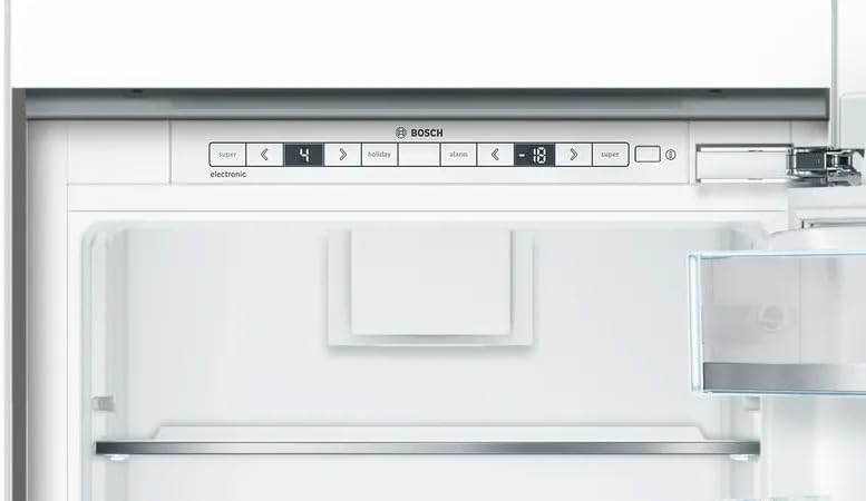 Bosch Series 6 Built-in Combi Digital Refrigerator - White - KIN86AF3M8