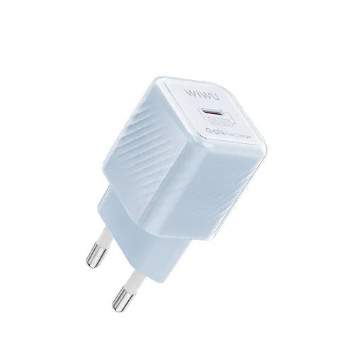 Wiwu Jello 20w PD GaN Fast Charger - Blue
