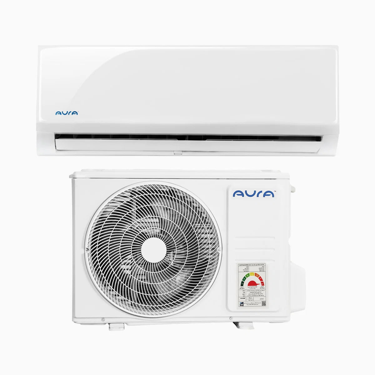 Aura 2.25HP Digital Split Air Conditioner With Inverter Technology Cooling & Heating - White - AGE-18HP-DN