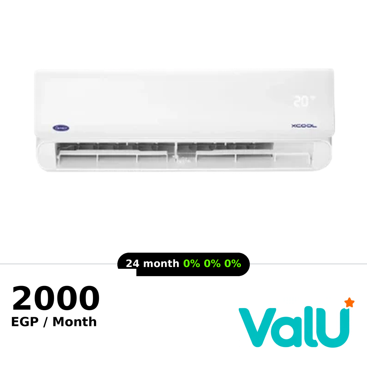 <tc>مكيف هواء سبليت كاريير XCOOL بقدرة 2.25 حصان (تبريد وتدفئة) – 53QHEFT18N8-708F</tc>