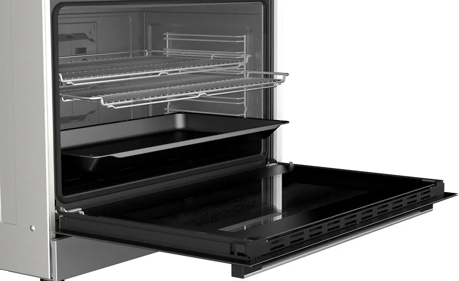 Bosch Series 8, Gas cooker, 5 Burners, 90 cm, Stainless steel – HIZ5G7W51S