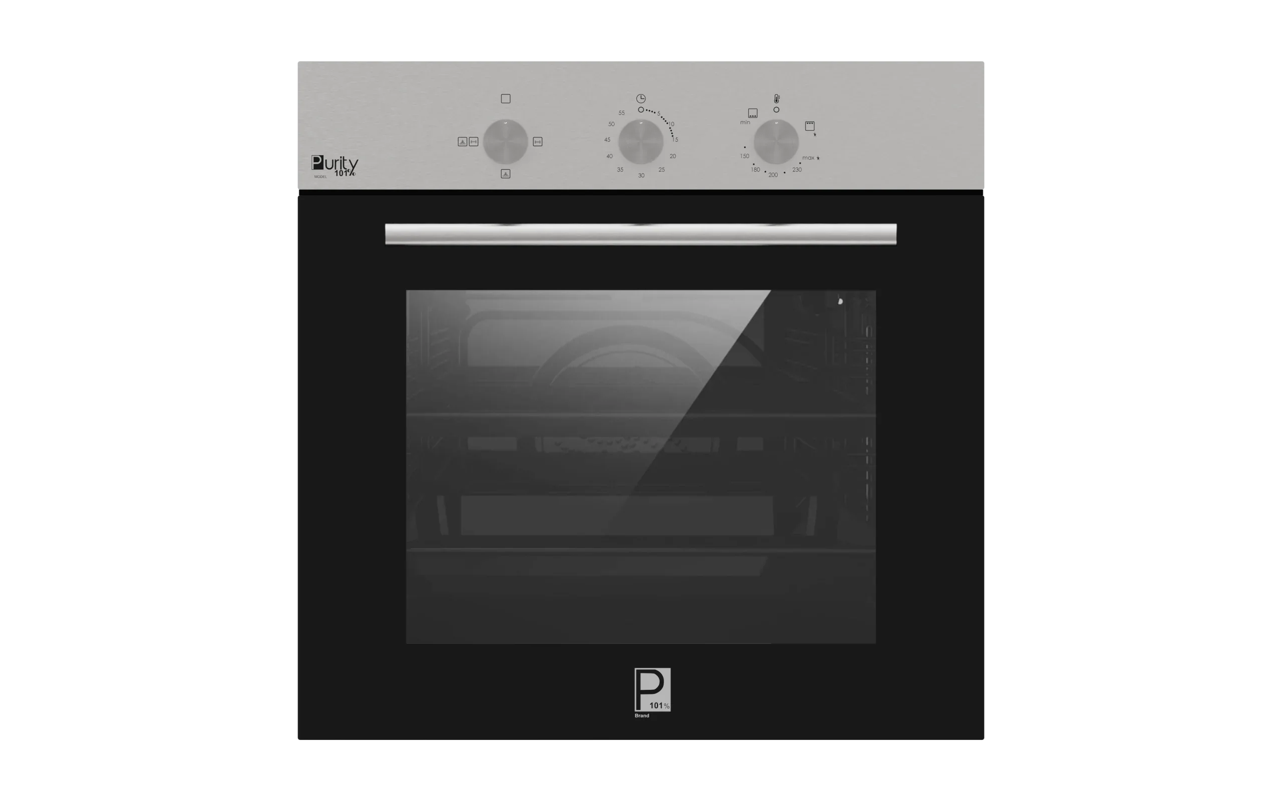 Purity Built-In Gas Oven With Grill, 60 CM , 67 Liter, Silver - OPT601GG - XPRS