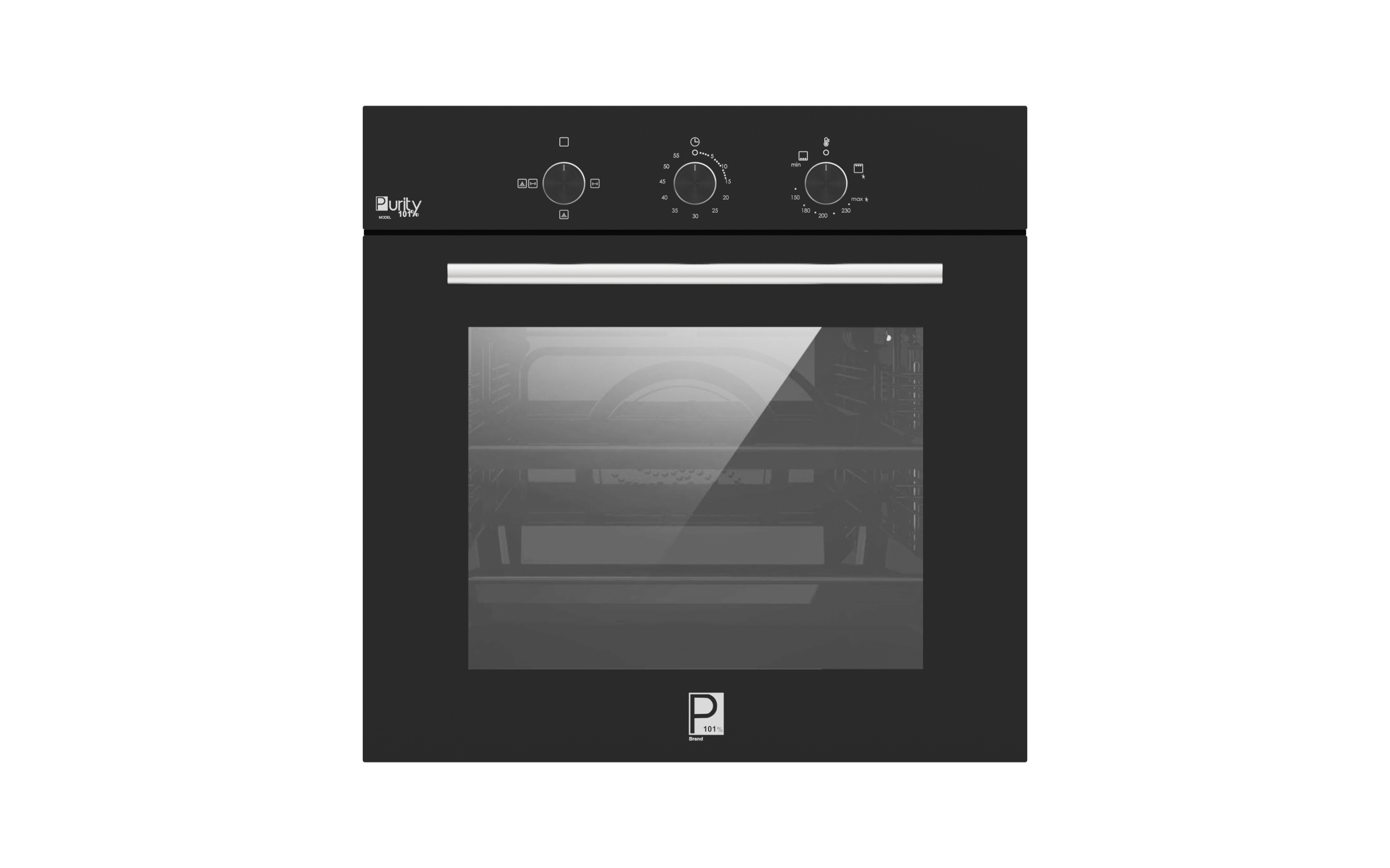 Purity Built-in Oven with Grill 65 Liter 2000 Watt , Black - OPT602GG
