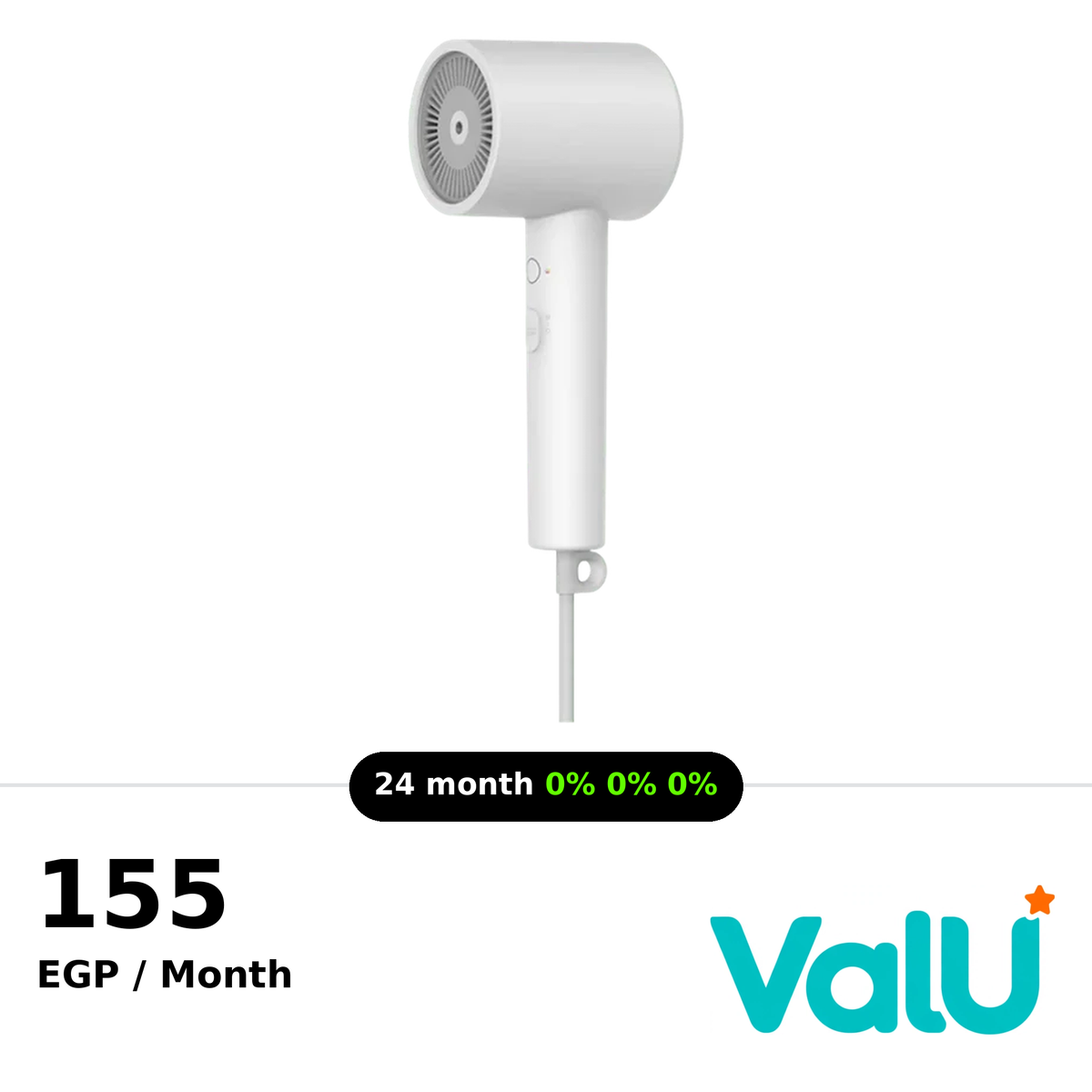 Xiaomi Ionic Hair Dryer Smart Temperature Control H300 - White