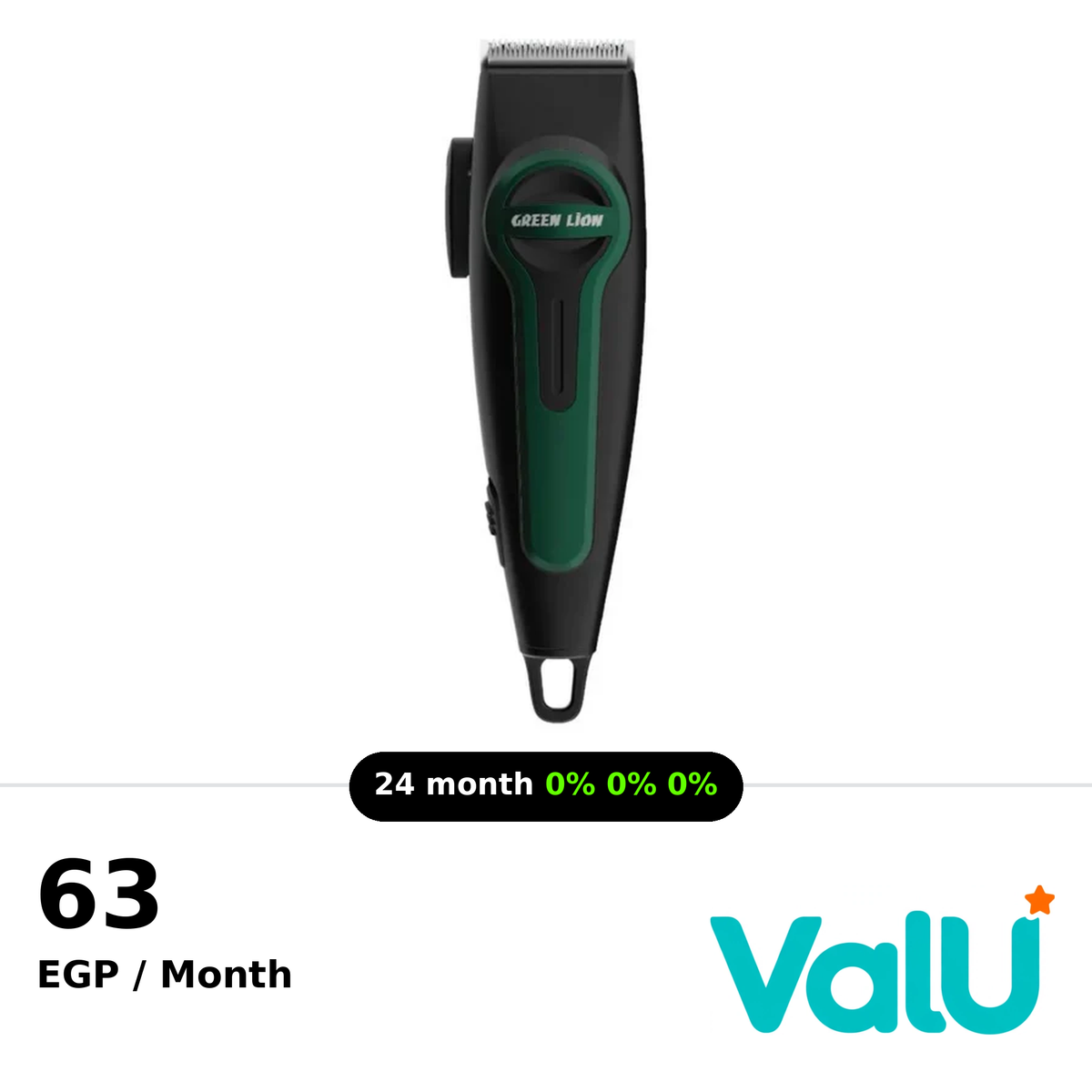 Green Lion Professional Hair Clipper | Type‑C Charging Green