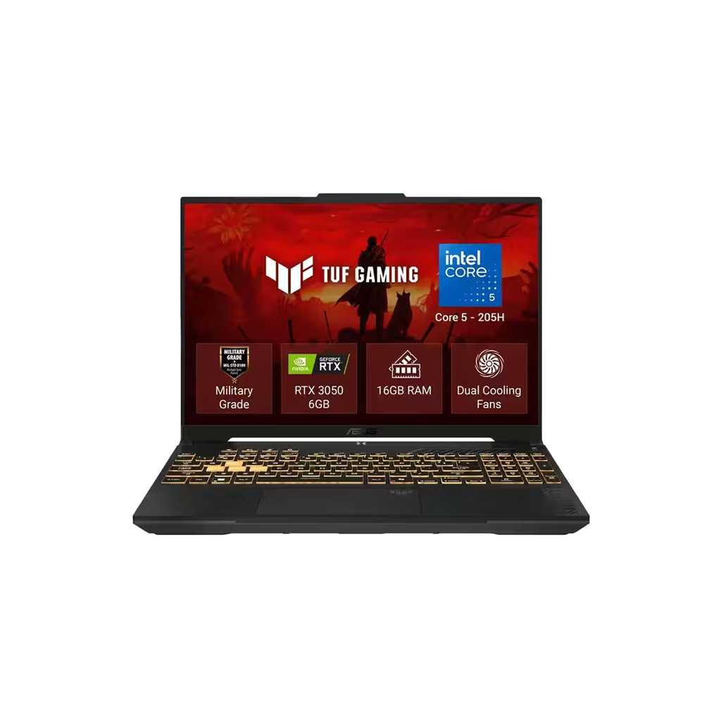 <tc>لابتوب اسوس تي يو اف جيمينج FX607VJR-TU855W F16 شاشة 16 بوصة FHD+ بمعدل تحديث 144Hz مع معالج انتل كور 5 205H ورامات 8جيجا DDR5 وهارد 512جيجابايت SSD وكرت شاشة انفديا جي فوري ار تي اكس3050 سعة 6جيجا - نظام ويندوز11 Home</tc>