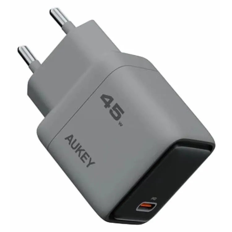 AUKEY Comet USB-C Adapter, 45 Watt, Grey - PA-C2-GY