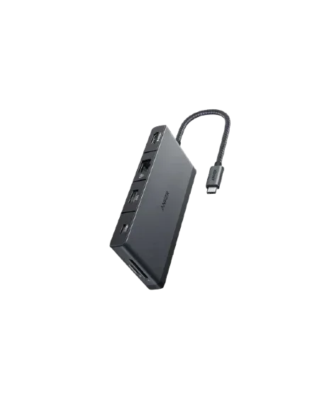 Anker USB-C hub with multiple ports for laptops and devices