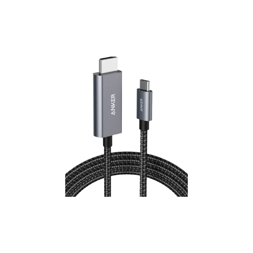 Anker Nano USB C to HDMI Cable 6ft 4K@60Hz Ultra-Fast Braided Nylon Adapter Cable - Black xprs