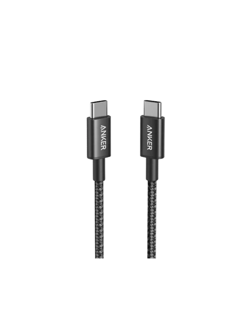 Anker Nylon Cable 322 USB-C to USB-C - 3.3ft - 60W - Black