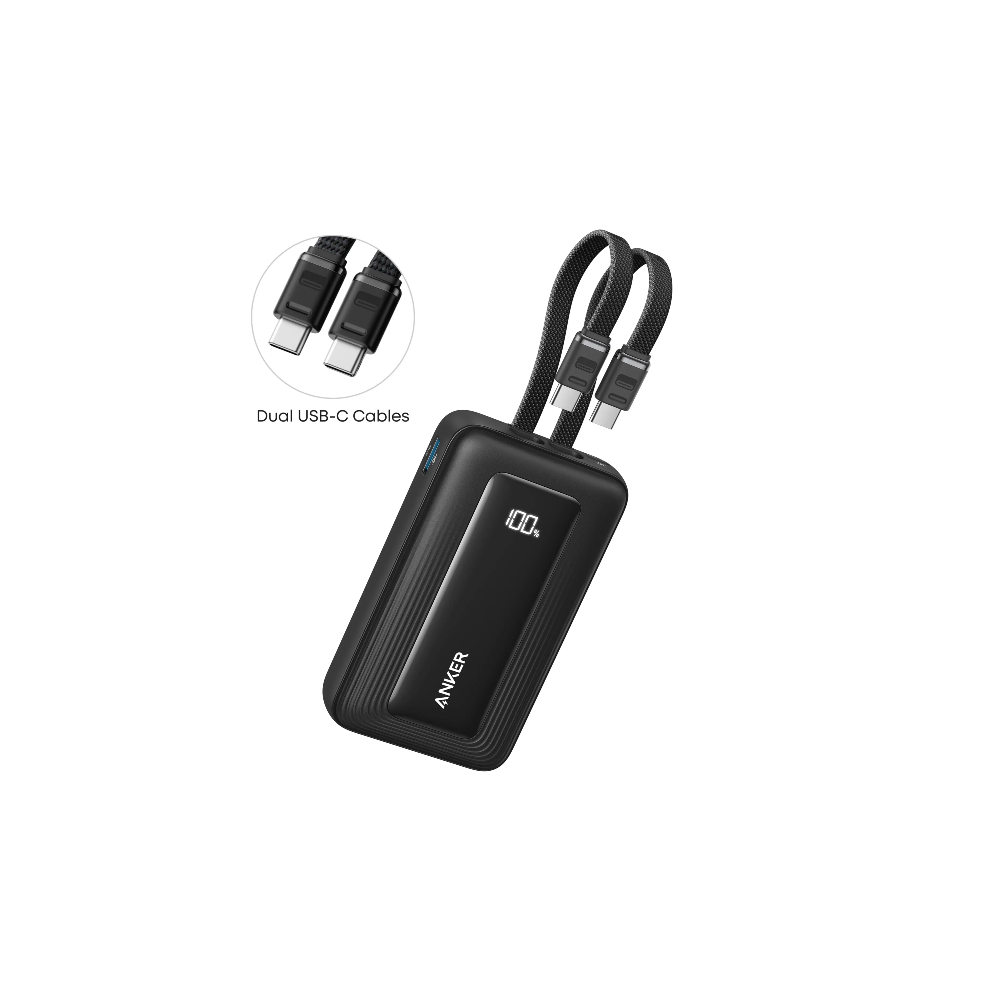 Anker Zolo Power Bank 10,000mAh 35W Built-In Dual USB-C - Black | A1680H12 xprs