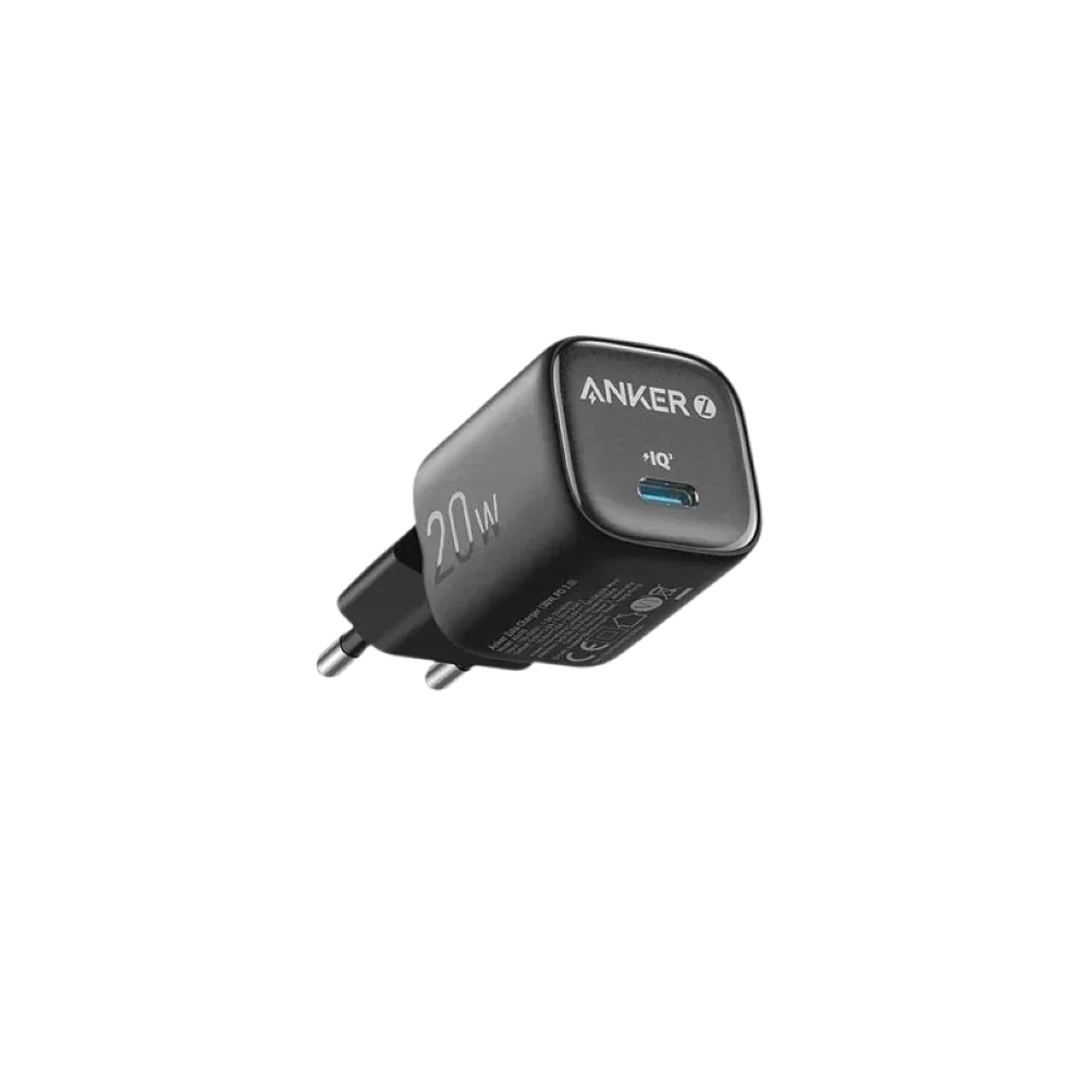 Anker 20W USB-C wall charger with PowerIQ for fast phone and device charging