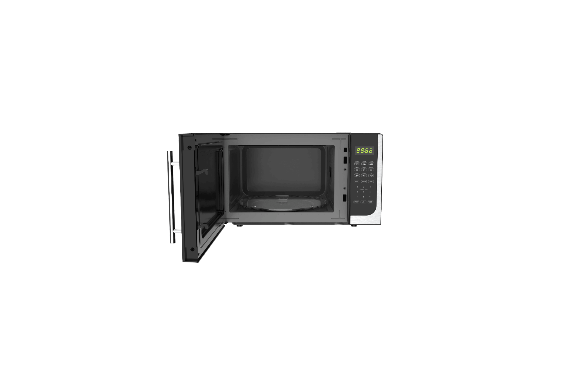 <tc>ميكروويف أرْماديلو رقمي بسعة 30 لتر، بقوة 950-1320 واط – لون فضي</tc>