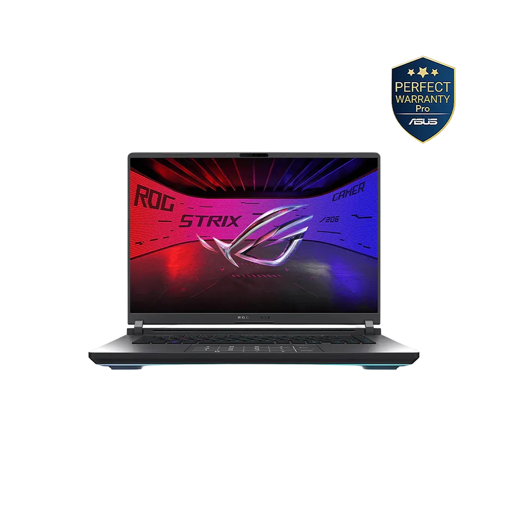 <tc>أسوس روج أستريكس G16 بمعالج إنتل ألترا 9 275HX – كارت الشاشة RTX 5080 (رامات 32 جيجا / هارد 1 تيرا SSD) شاشة 16 بوصة بدقة FHD+ ومعدل تحديث 165 هرتز – ويندوز 11 هوم</tc>
