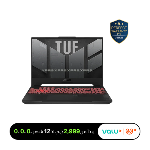 <tc>لاب توب أسوس تاف A15، رايزن 7 7435HS - انفيديا جي فورس RTX 3050 - شاشة 15.6 بوصة FHD - معدل تحديث 144 هرتز،, - رامات 8 جيجا - هارد 512 جيجا SSD - ويندوز 11</tc>