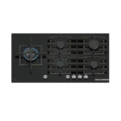 BOSCH BUILT-IN GAS HOB 90 CM TEMPERED GLASS BLACK PPM9A6I40