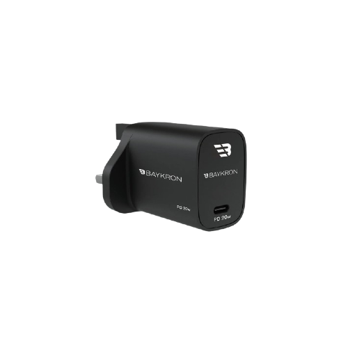Baykron 20W Portable Wall Charger with PD USB-C - Black
