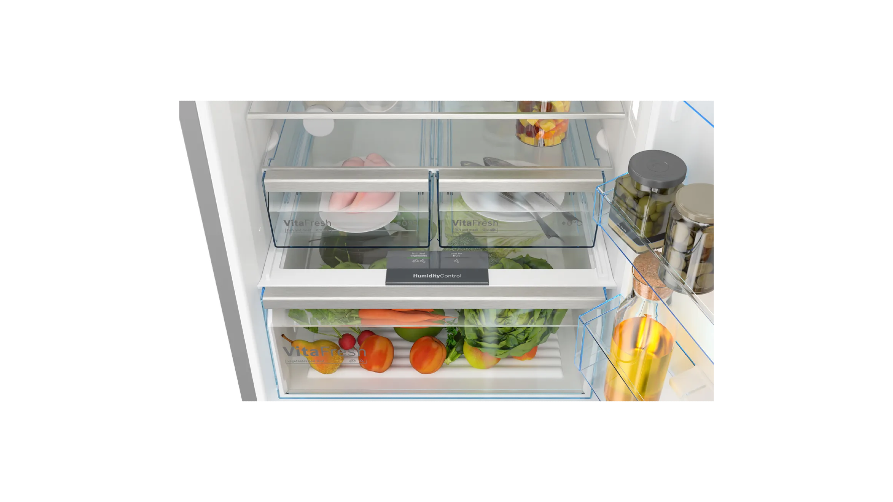 Bosch Series 4 free-standing fridge-freezer with freezer at bottom 193 x 70 cm Black stainless steel - Net Capacity 505 liter, KGN56CX30U (touch control) xprs 1