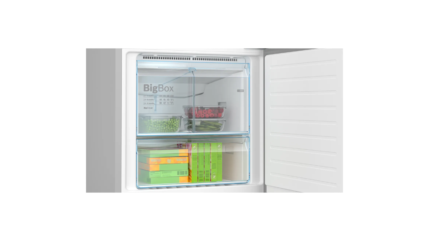 Bosch Series 4 free-standing fridge-freezer with freezer at bottom 193 x 70 cm Black stainless steel - Net Capacity 505 liter, KGN56CX30U (touch control) xprs 2