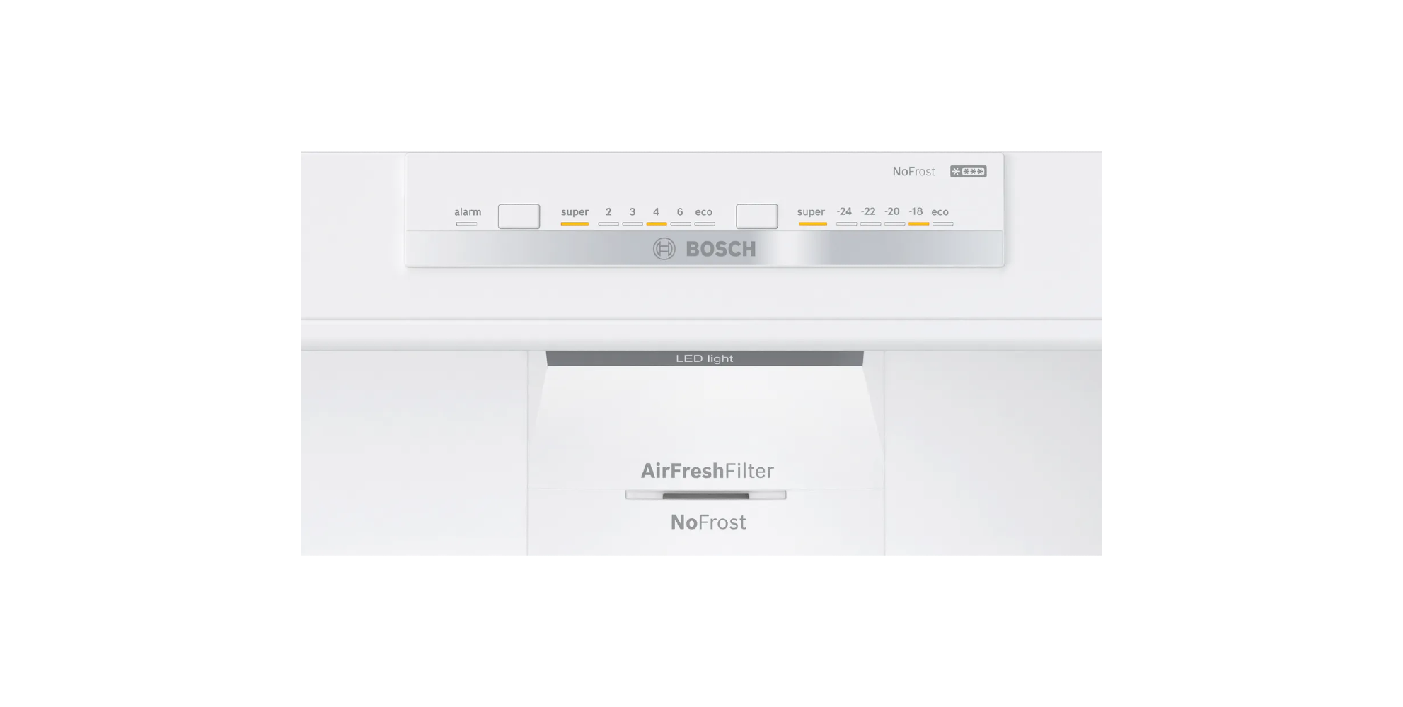 Bosch, Series 4, free-standing fridge-freezer with freezer at bottom, 483 litres, 186 x 70cm, Brushed steel anti-fingerprint, KGN55VI2E9 xprs 5