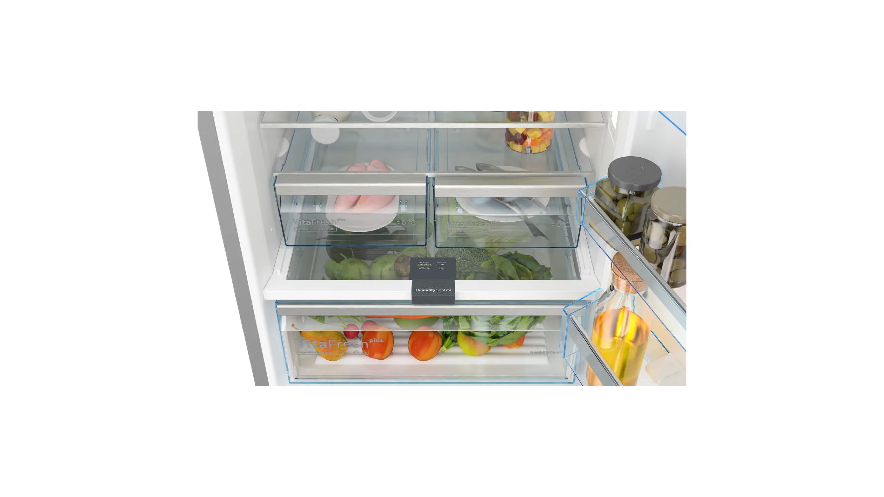 Bosch Series 6 Bottom Freezer Refrigerator, 508 Liters, No Forst, Black - KGN56LB3E9 xprs 2