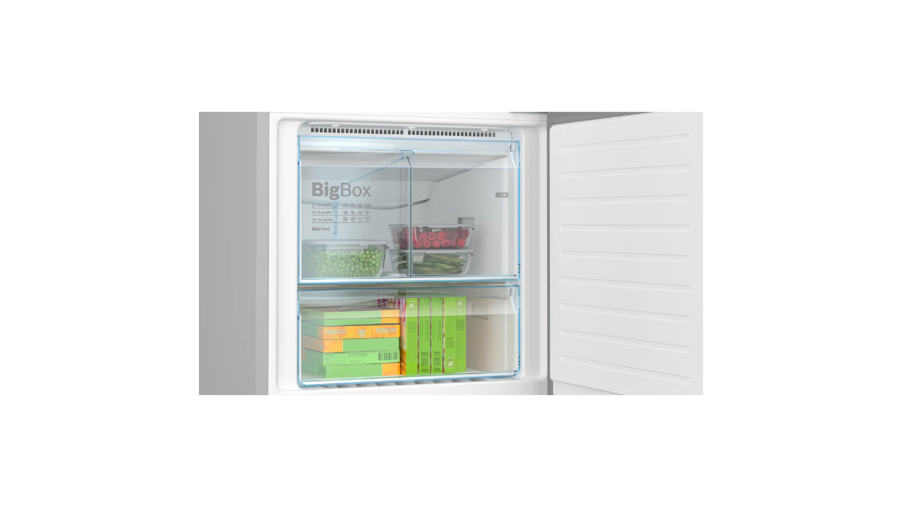 Bosch Series 6 Bottom Freezer Refrigerator, 508 Liters, No Forst, Black - KGN56LB3E9 xprs 3