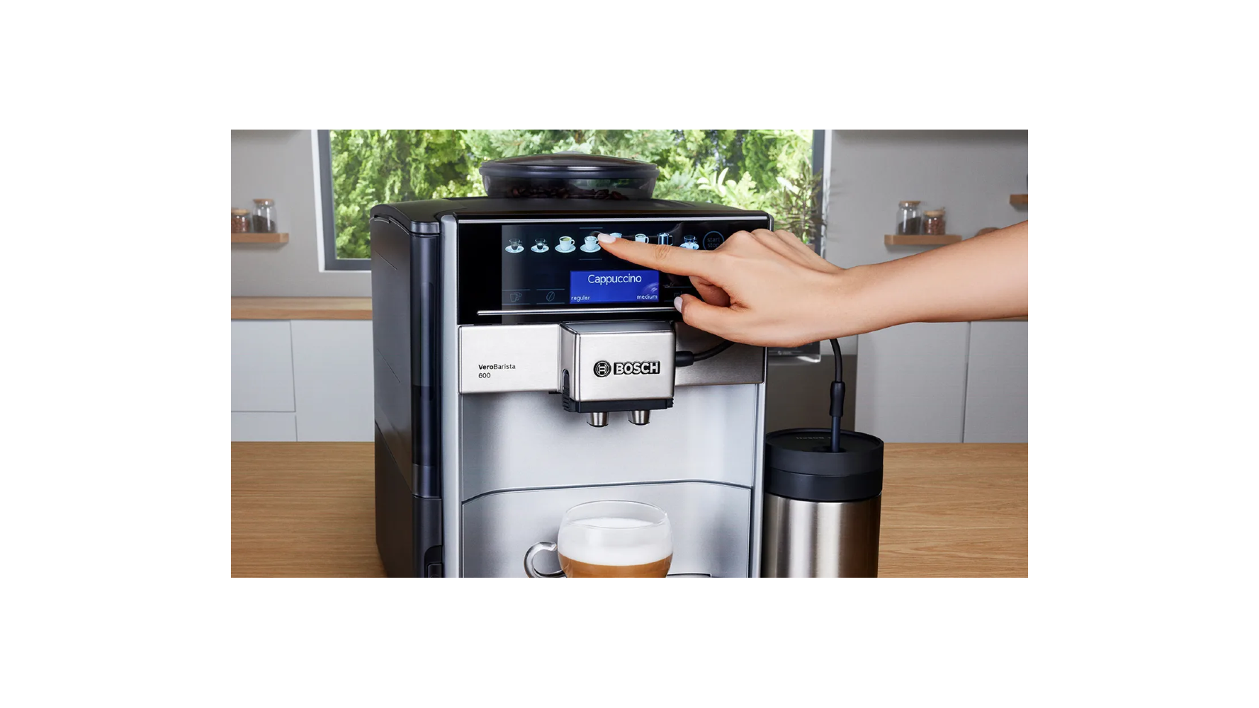 Bosch Vero Barista 600 Espresso Coffee Maker, 1.7 Liters, 1500W, Black and Silver - TIS65621RW xprs 0