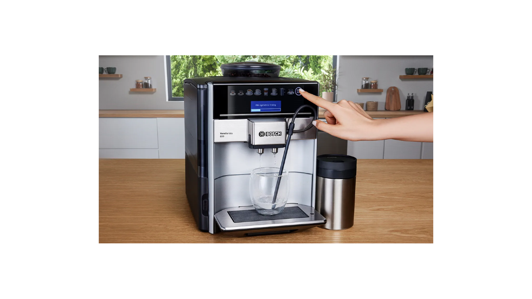 Bosch Vero Barista 600 Espresso Coffee Maker, 1.7 Liters, 1500W, Black and Silver - TIS65621RW xprs 2