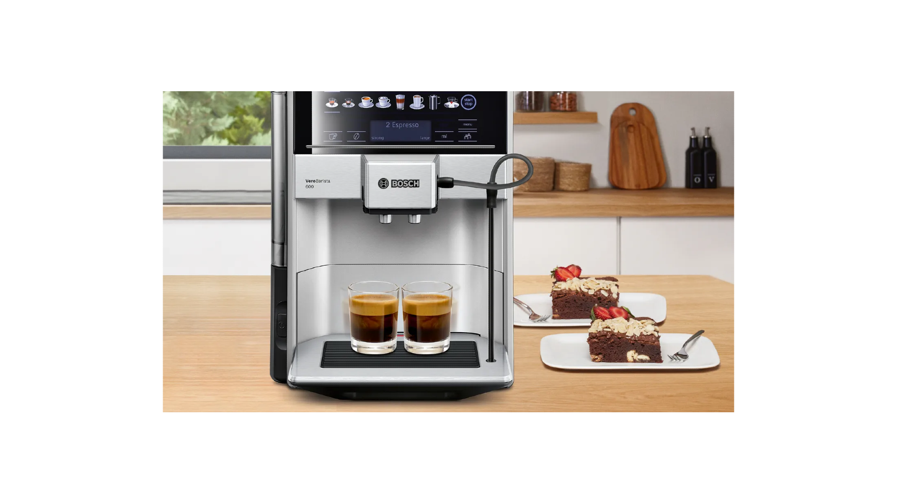 Bosch Vero Barista 600 Espresso Coffee Maker, 1.7 Liters, 1500W, Black and Silver - TIS65621RW xprs 3
