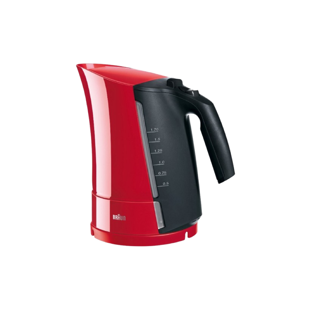 Braun Electric Kettle, 1.7 Liter, 2200 Watt, Red - WK300 xprs