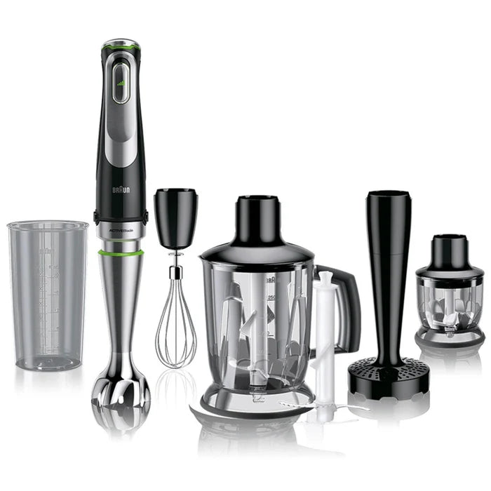 Braun Multiquick 9 Hand Blender Set 1200Watt - Black/ Silver (MQ91497X)