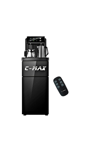 C-Max Smart Water Dispenser with Digital Touch Panel Tea Maker, Electric Kettle Bottom Loading Design, Black
