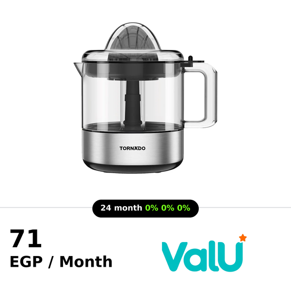 Tornado Citrus Juicer 30 Watt 0.8 Liter - Black x Silver - CJ-30TL