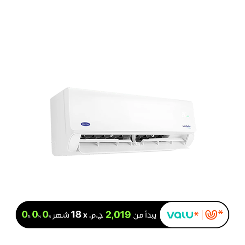 <tc>مكيف هواء سبليت كارير إكس كول بقدرة 1.5 حصان بتقنية العاكس للتبريد والتدفئة – 53QHEFT12DN8-708F</tc>
