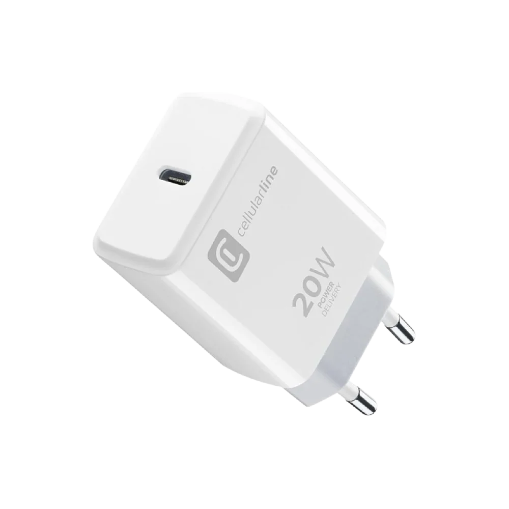 Cellularline 20W USB-C Charger - White xprs
