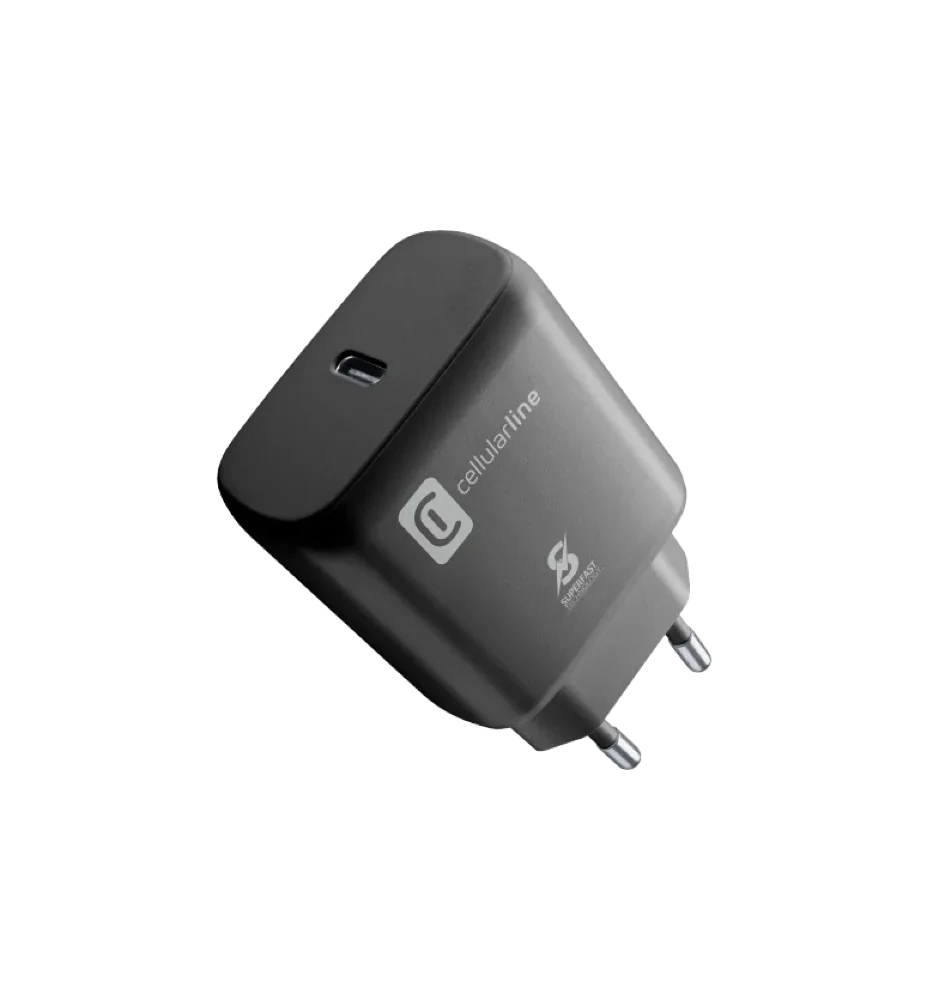 Cellularline 25W USB-C Charger - Black