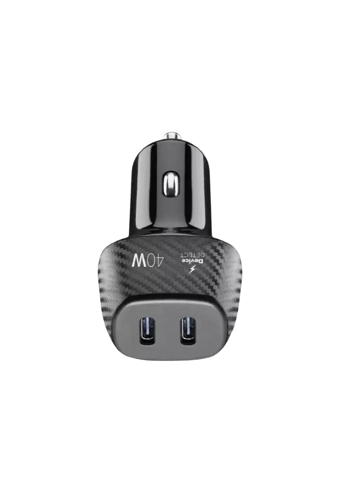 Cellularline 40W Car Multipower Duo Charger - Black xprs
