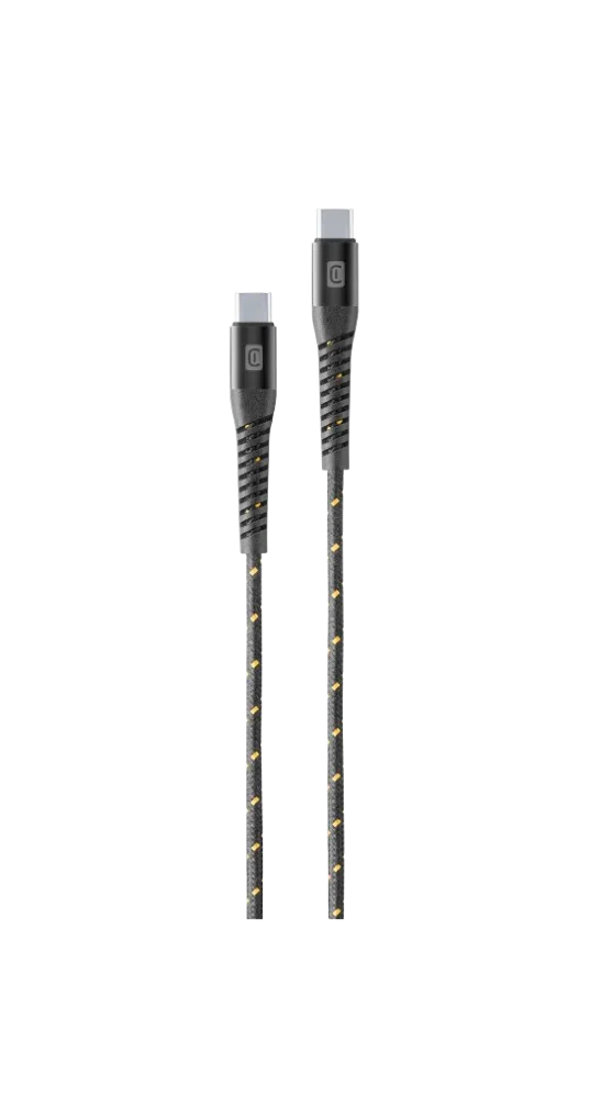 Cellularline TETRA FORCE USB-C to USB-C Cable 1.2M - Black