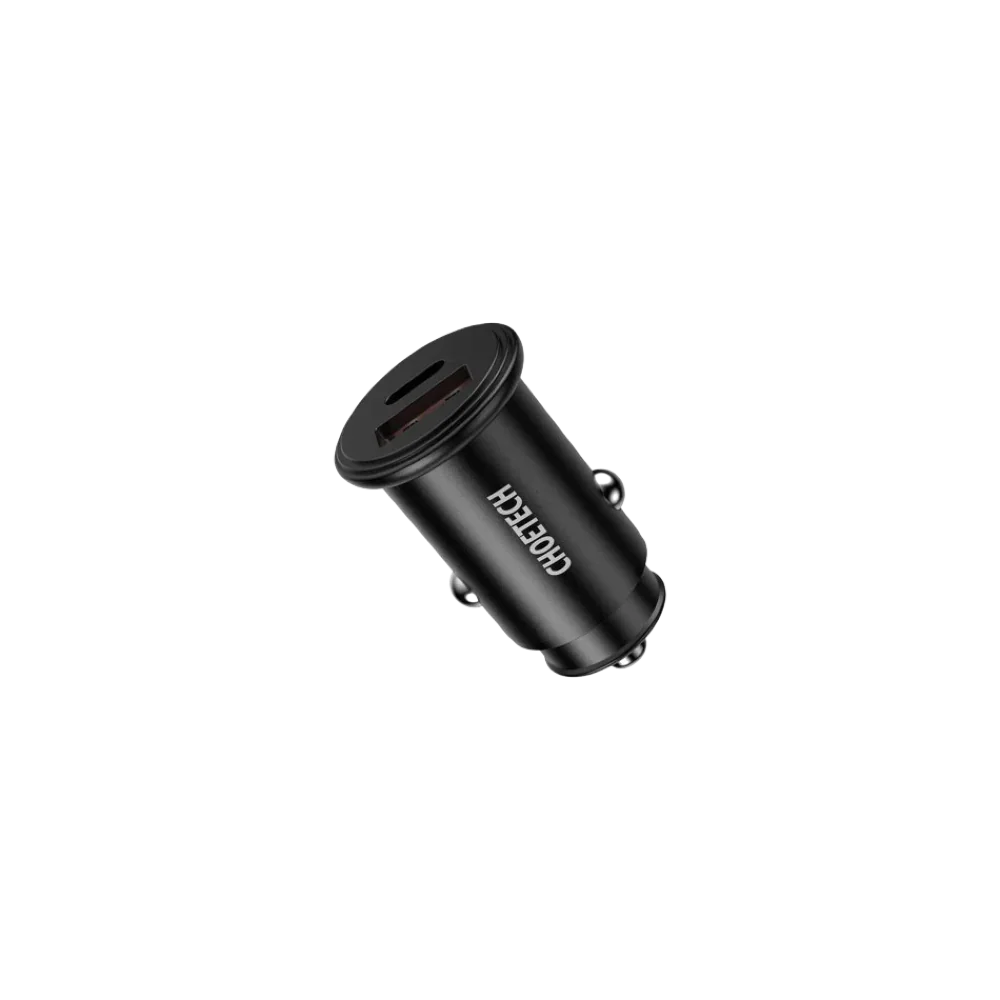 Choetech PD+QC30W Fast Car Charger - Black xprs 0