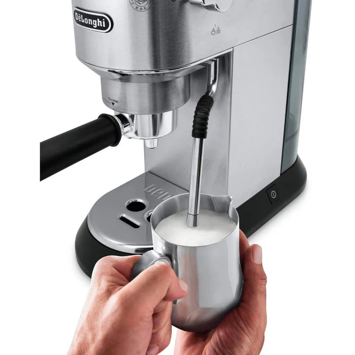 DeLonghi Dedica Arte Espresso Coffee Machine EC885 M with milk steam
