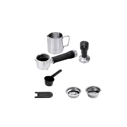 De'Longhi Dedica Duo EC890.M, Barista Coffee Machine with Pump, Espresso and Cold Brew, Manual Coffee Machine with LatteArt Steam Rod, 15 cm Wide, 2 Espresso, Touch Screen, Cup up to 13 cm, Metal xprs 2
