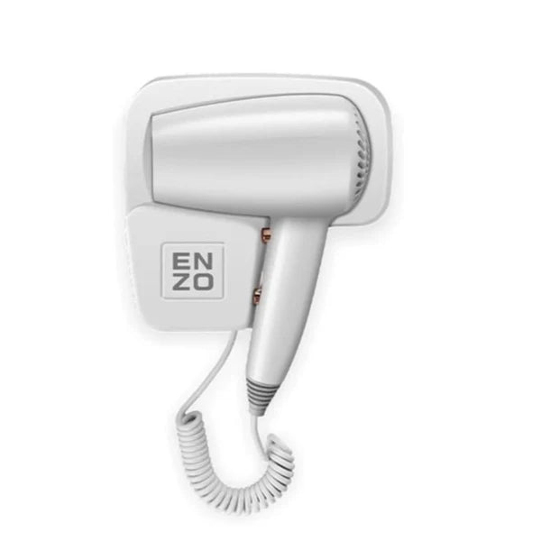 Enzo Hair Dryer 1600W, Powerful & Professional Blow Dryer - White