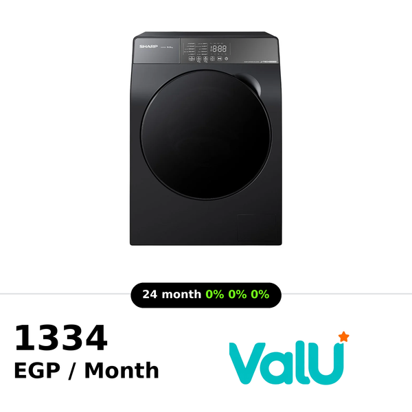 Sharp K-PRO Washing Machine Fully Automatic 8.5 Kg Inverter - Dark Grey - ES-FS852KLE-G