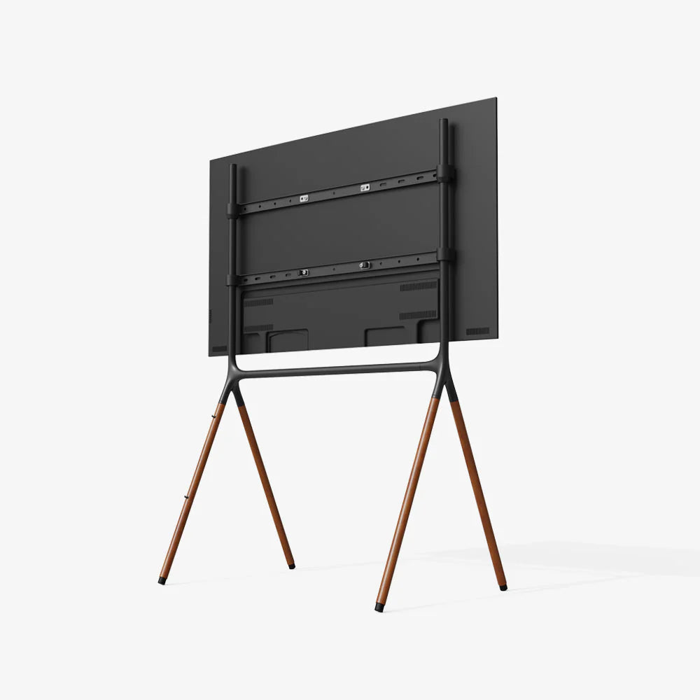 <tc>حامل أرضي لتلفزيون ستوديو رباعي الأرجل قابل لتعديل الارتفاع (من 49″ إلى 70″)</tc>